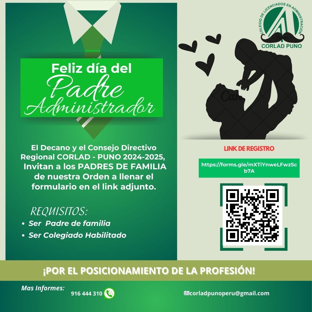 ¡¡FELIZ DÍA DEL PADRE ADMINISTRADOR!!