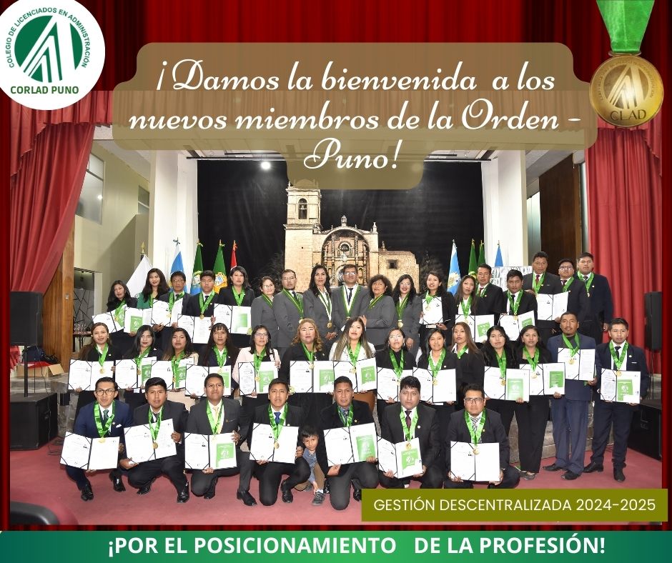 🎉👩‍🎓 ¡Celebramos el ingreso de los Nuevos Miembros de la Orden -Puno! 📑🎊- AGOSTO-2024